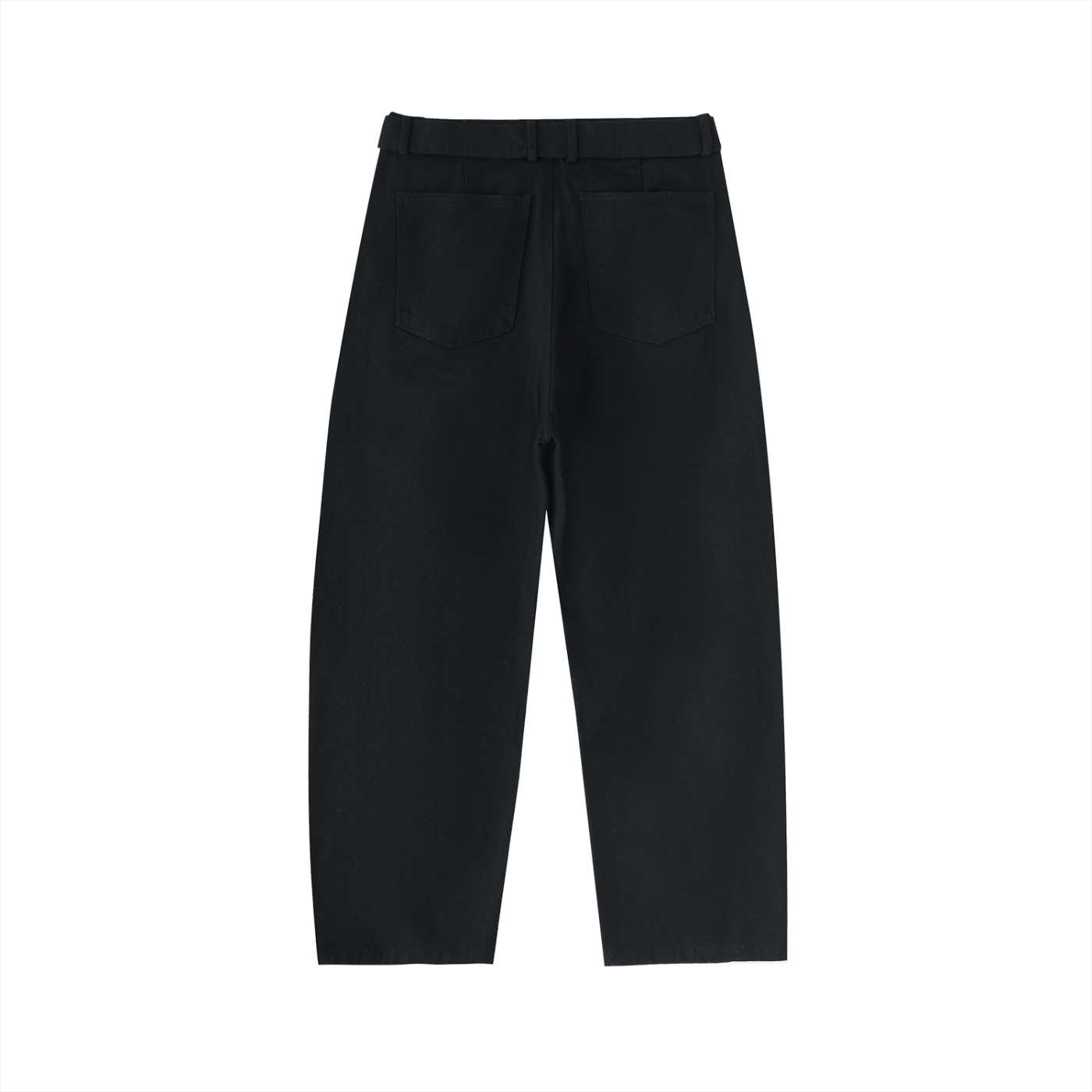 Belted Barrel Pants