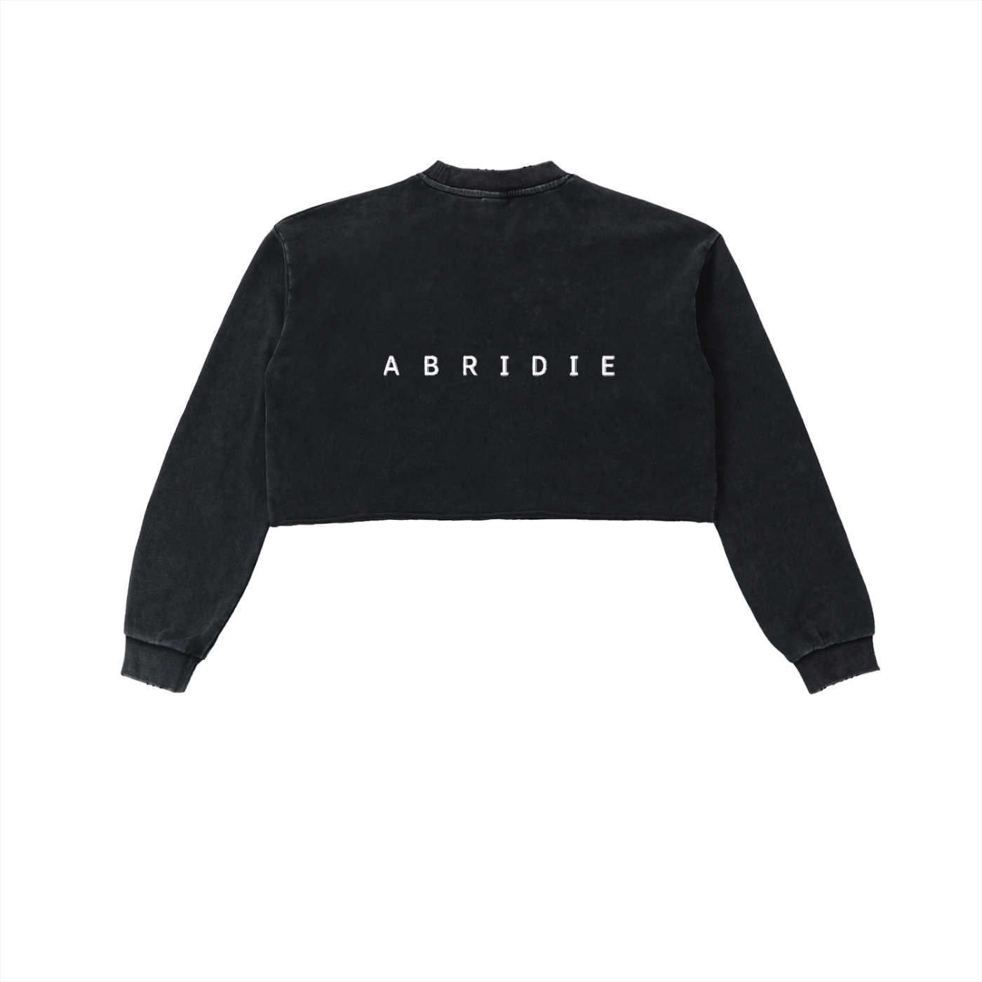 Snow Wash Raw-Edge Sweatshirt