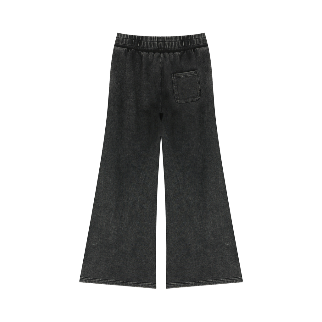 The Sienna Mineral-Wash Flare Sweatpants