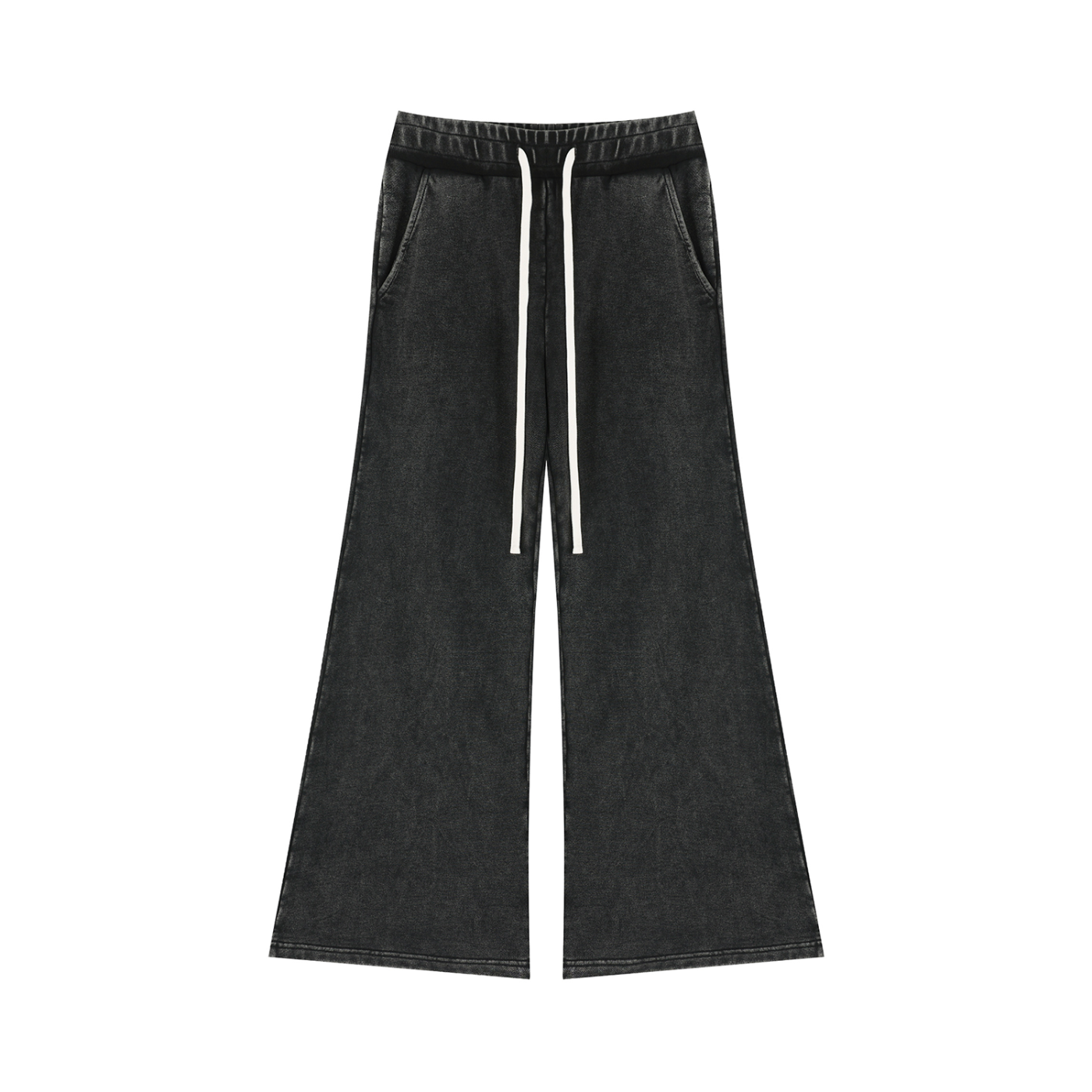 The Sienna Mineral-Wash Flare Sweatpants