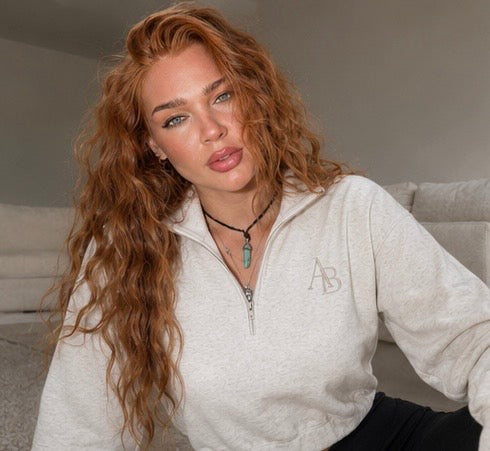 The Élan Boxy Quarter-Zip Hoodie