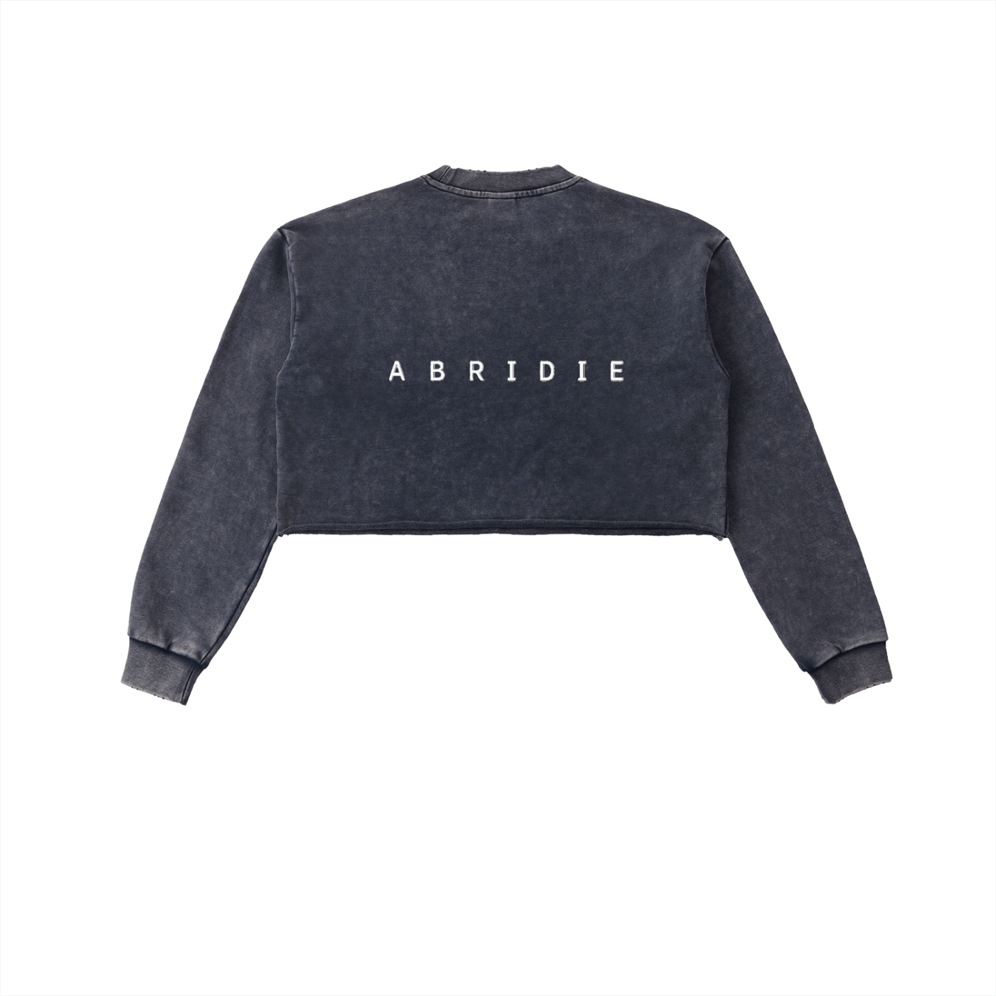 Snow Wash Raw-Edge Sweatshirt