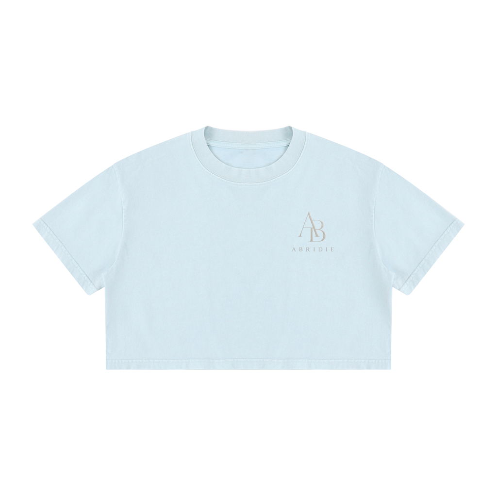 The Sienne Mineral-Wash Crop Tee
