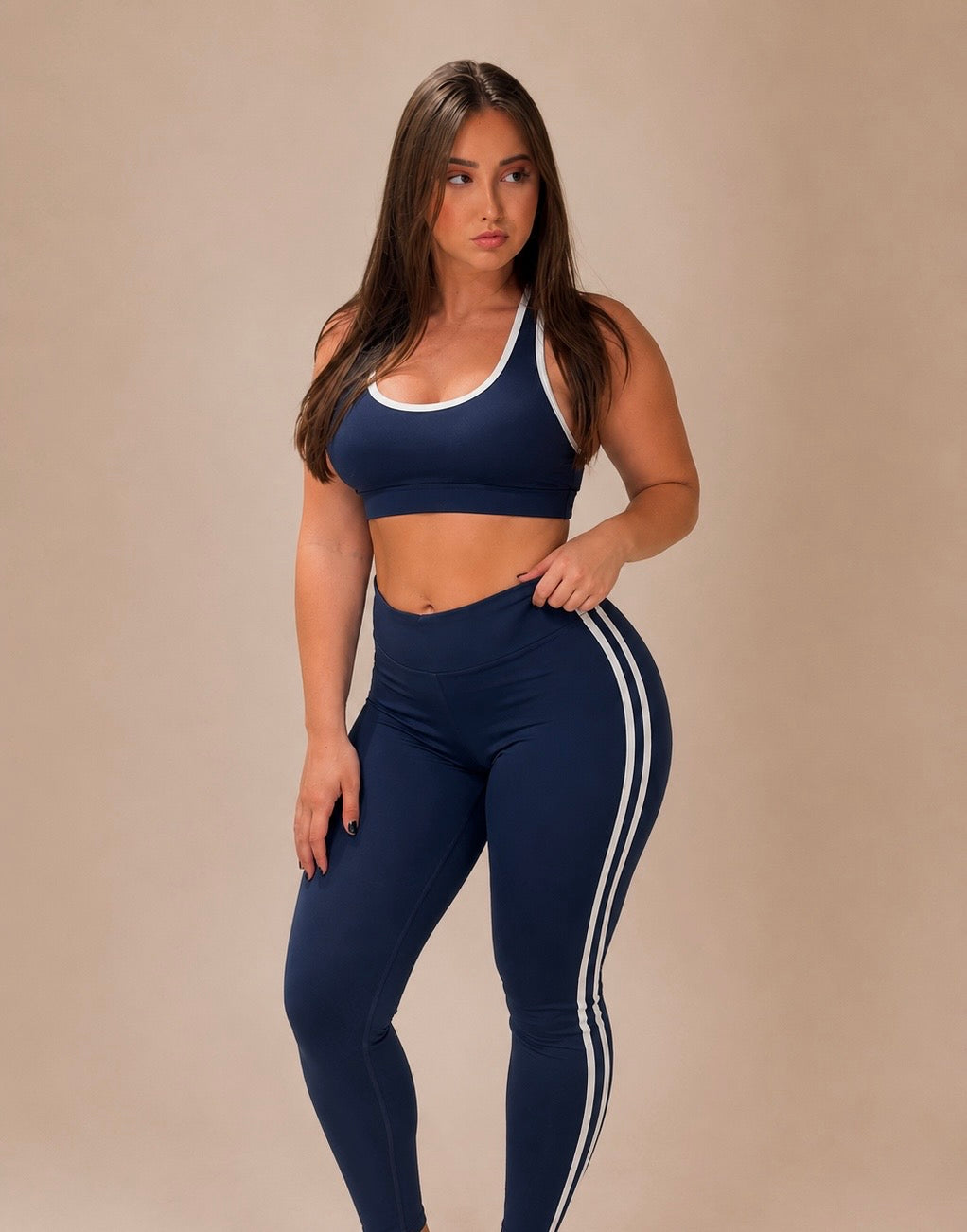 A BRIDIE Halter Sports Bra
