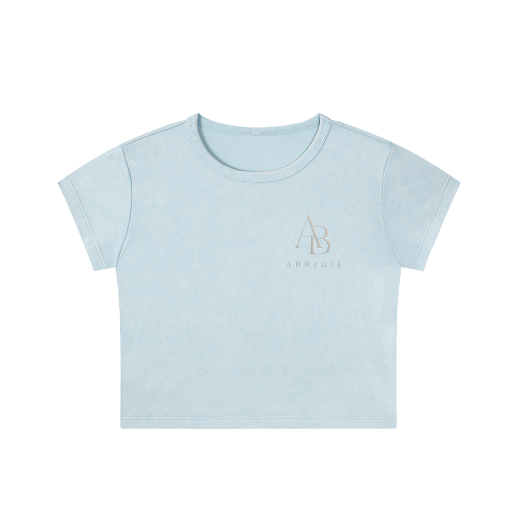 The Amara Snow-Wash Crop Tee