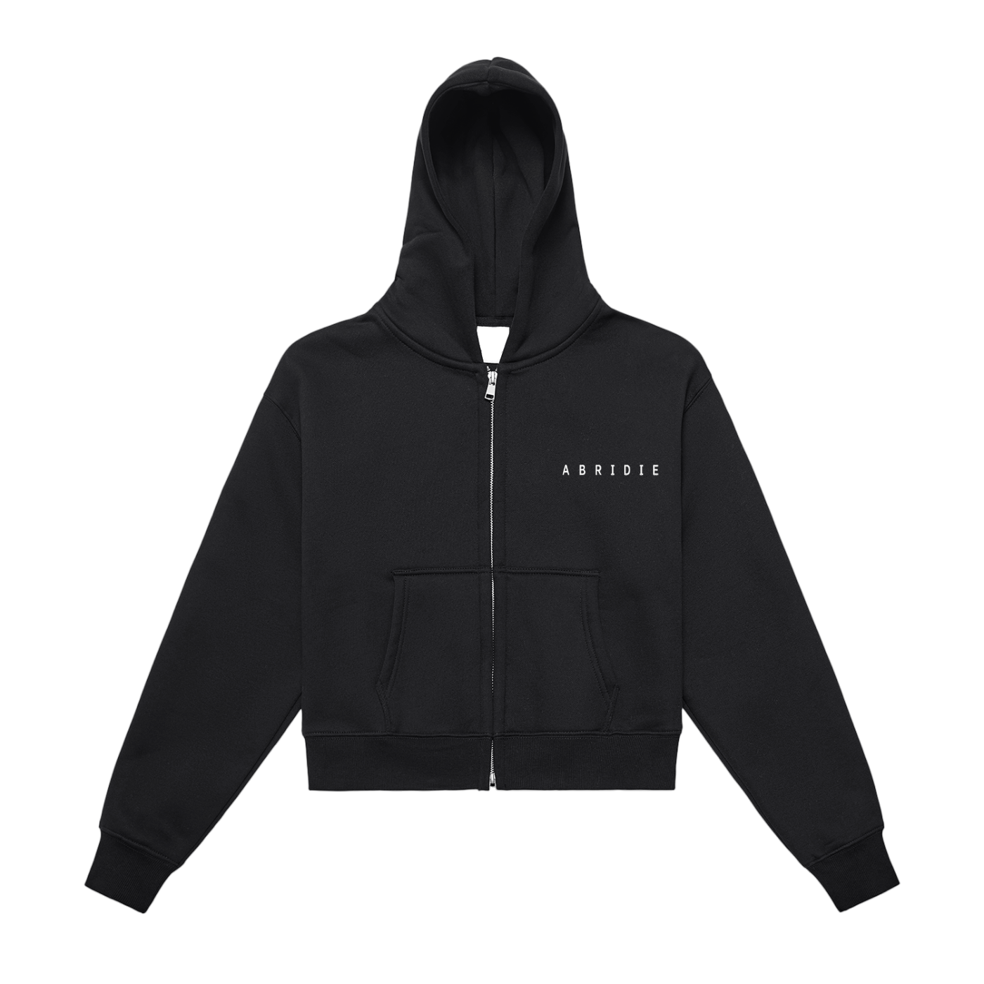 Fleece Crop Zip Hoodie