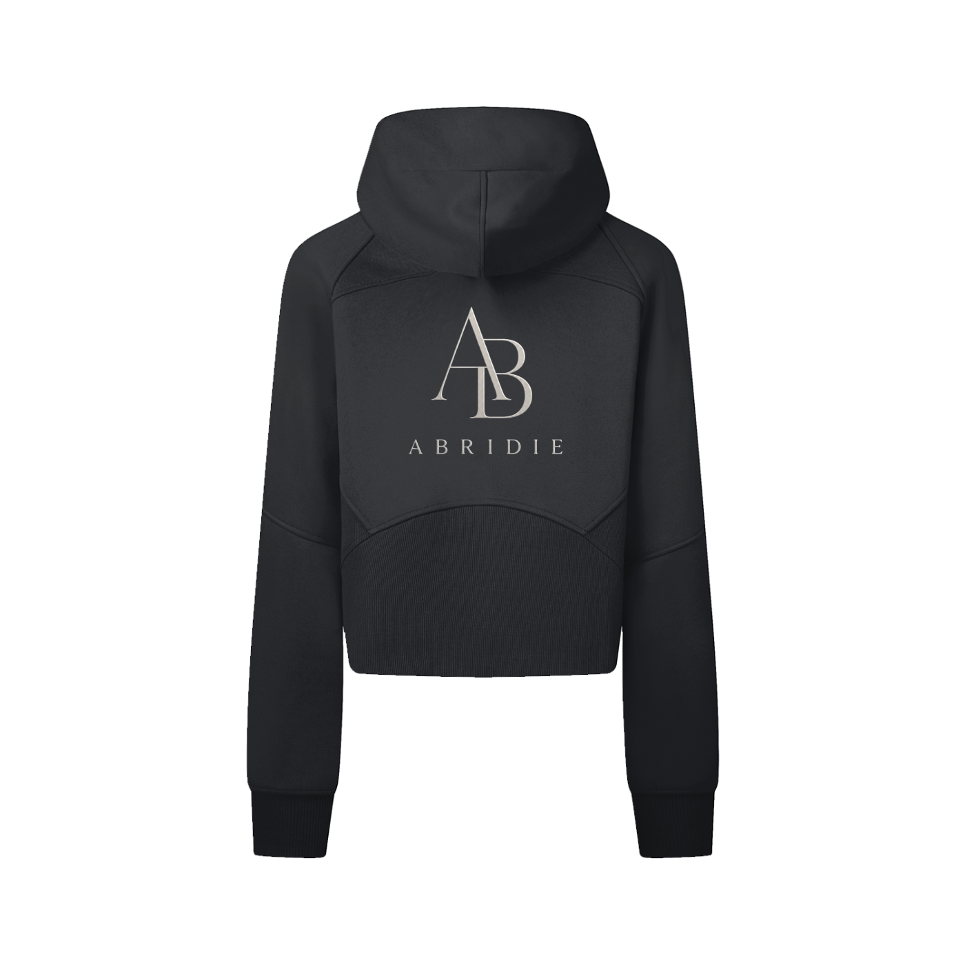 Cropped Zip-Through Hoodie