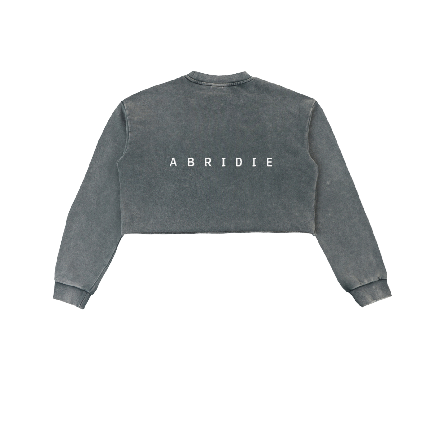 Snow Wash Raw-Edge Sweatshirt