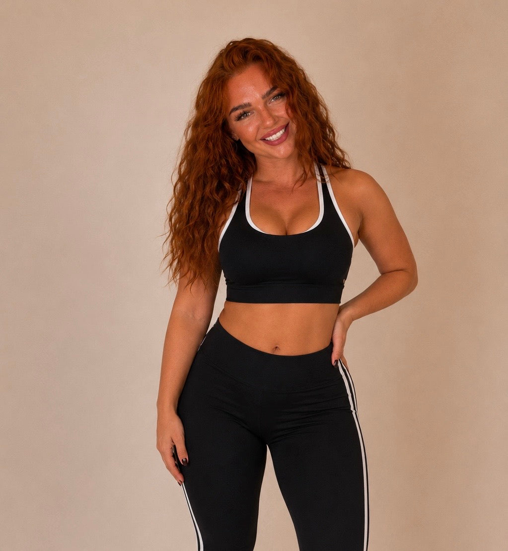 A BRIDIE Halter Sports Bra