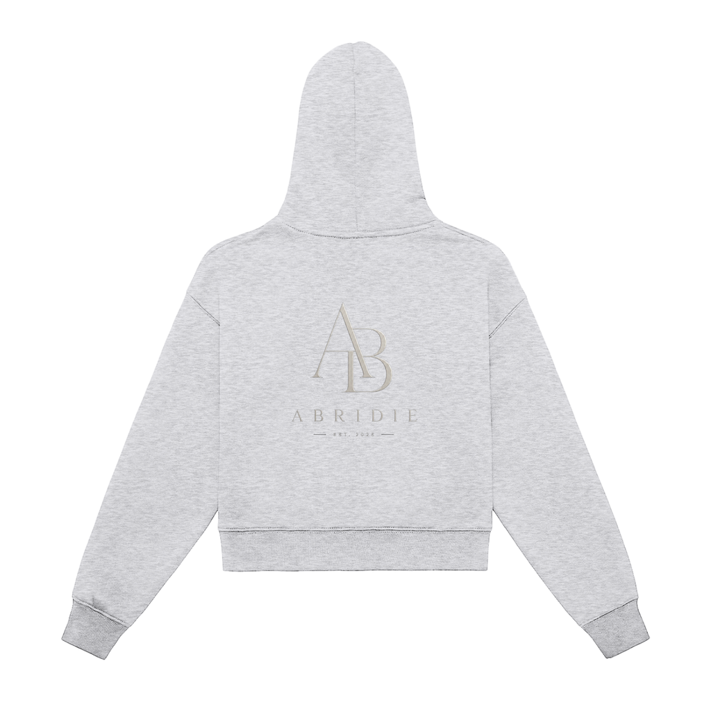 Fleece Crop Zip Hoodie