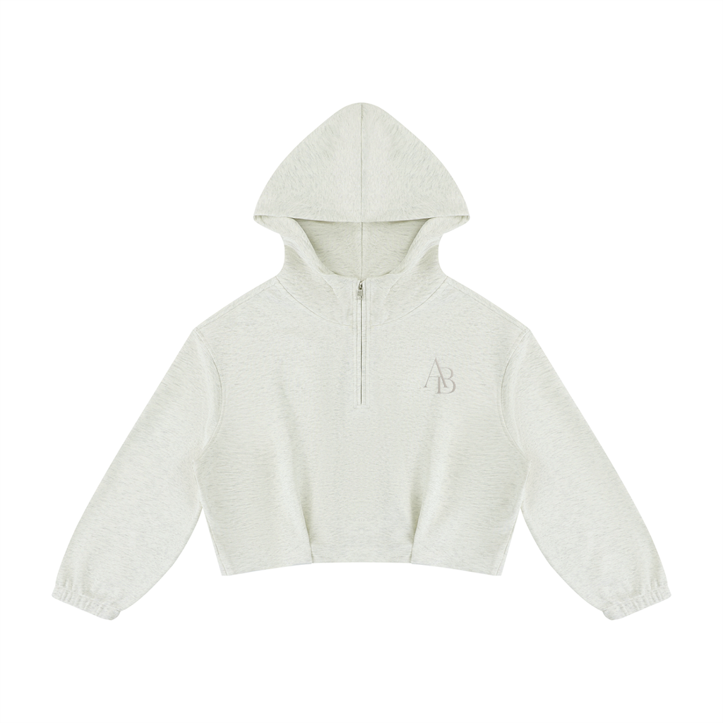 The Élan Boxy Quarter-Zip Hoodie
