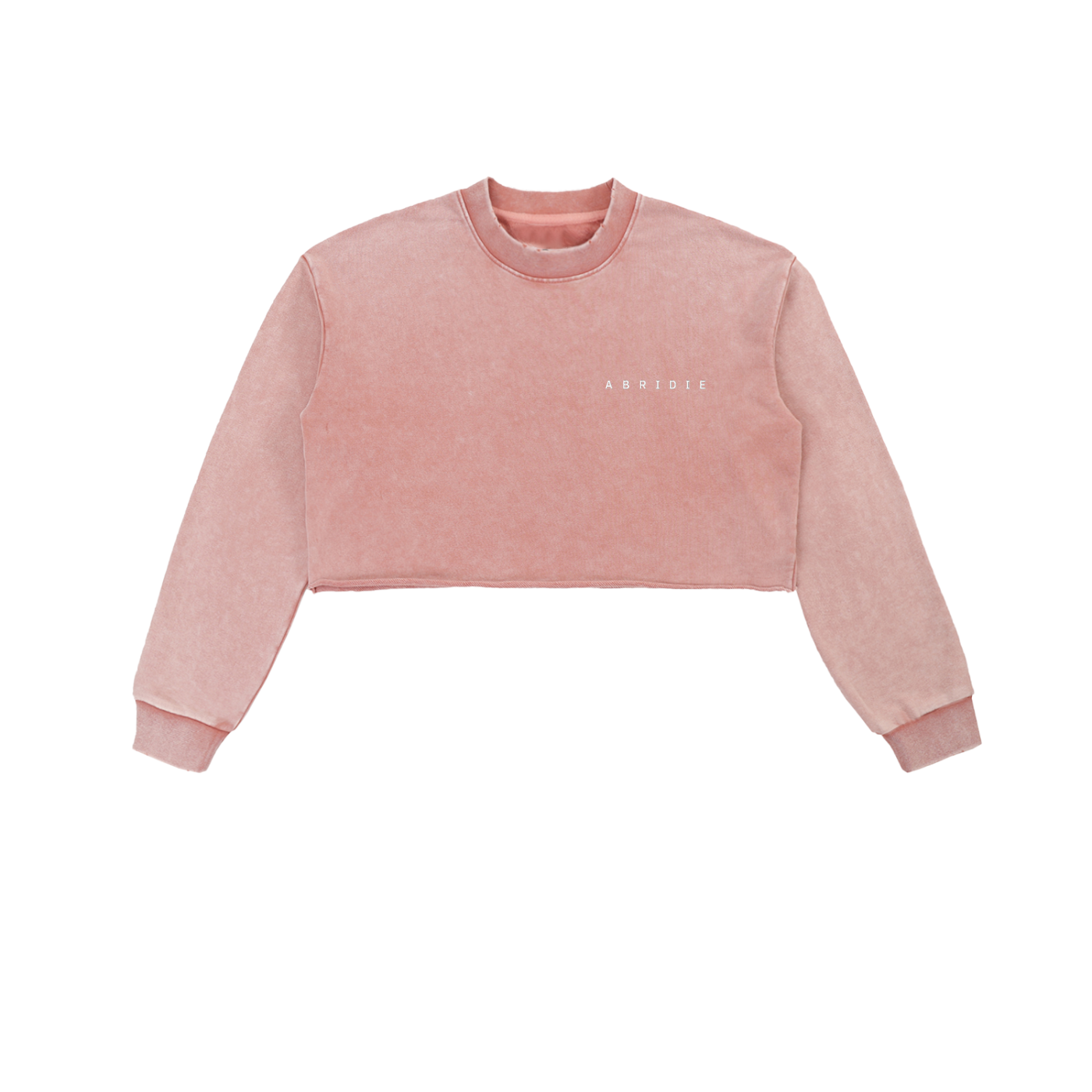 Snow Wash Raw-Edge Sweatshirt