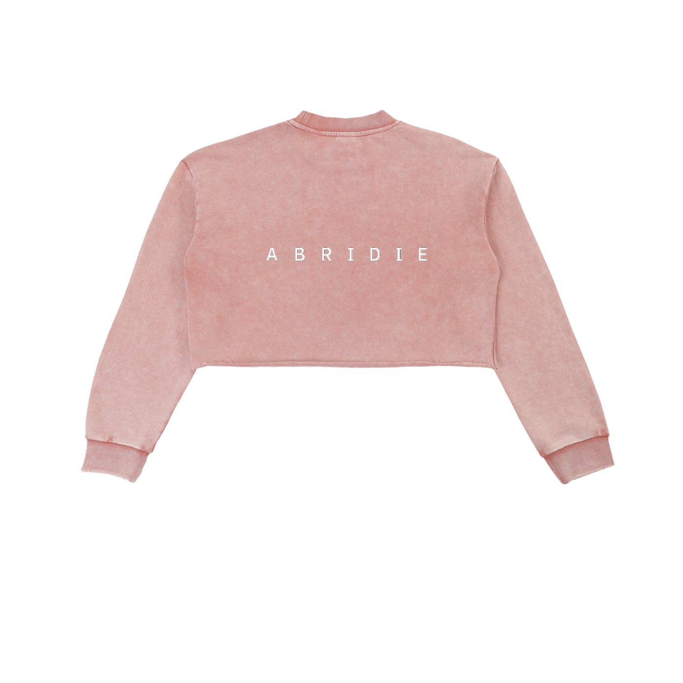Snow Wash Raw-Edge Sweatshirt