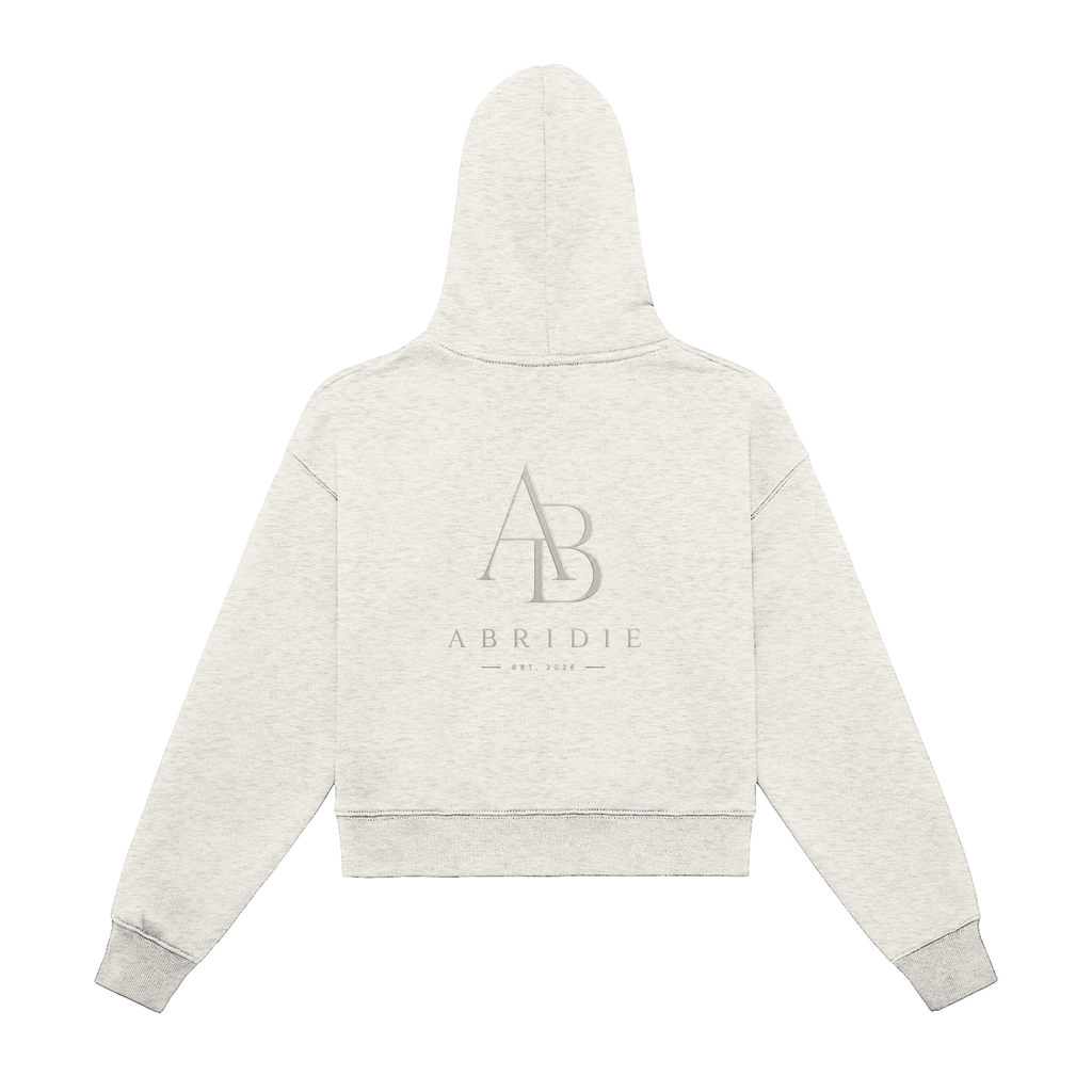 Fleece Crop Zip Hoodie